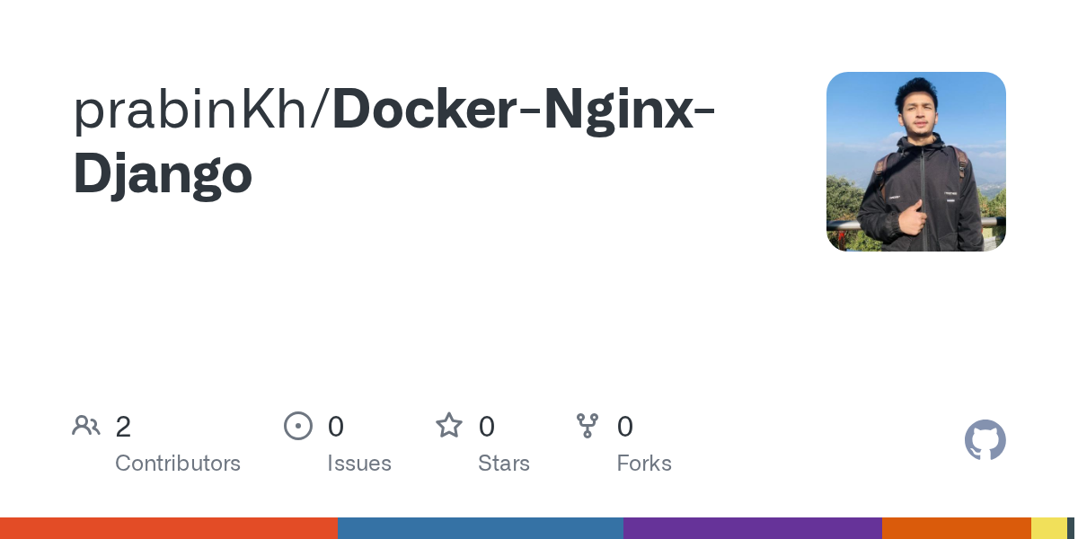 Docker Nginx Django deployment repository card